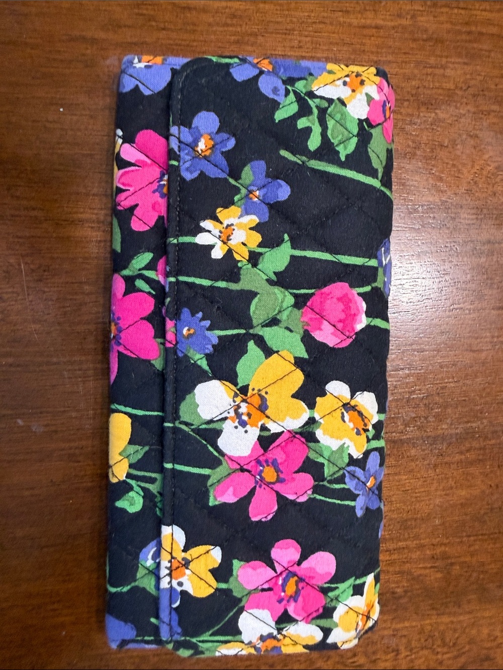 Vera Bradley Black Quilted Interior Wallet